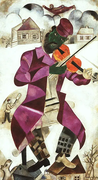 Green Violinist Marc Chagall